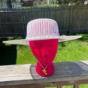 Vintage Bolero Hat with Drawstring White Vintage Bolero Hat with Drawstring White | eBay main image 2